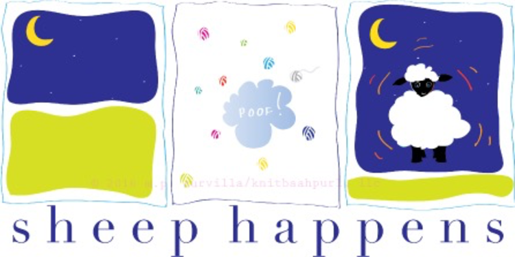 Knit Baah Purl Misbehaving Sheep Cards - Box of 10