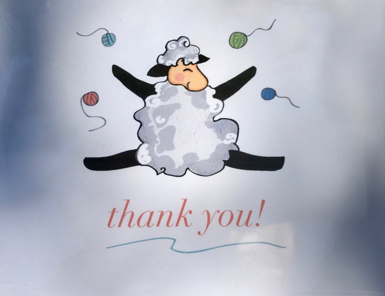 Knit Baah Purl Sweet Degrees of Thanks Card Collection