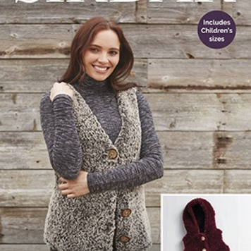 Sirdar Gilets in Alpine