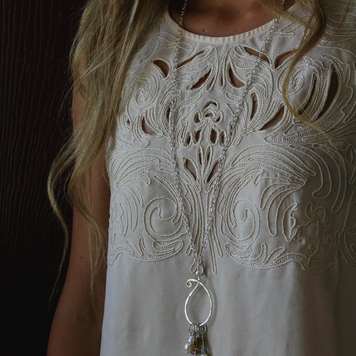 Wool & Wire Jewelry Teardrop Necklace