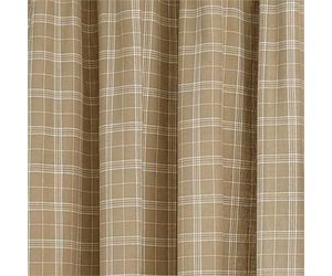 Cream Fieldstone Plaid Shower Curtain 72 X 72 Between Us