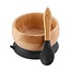 Black Bamboo Suction Bowl & Spoon Set