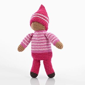 Pixie Fair Trade Rattle, Rose