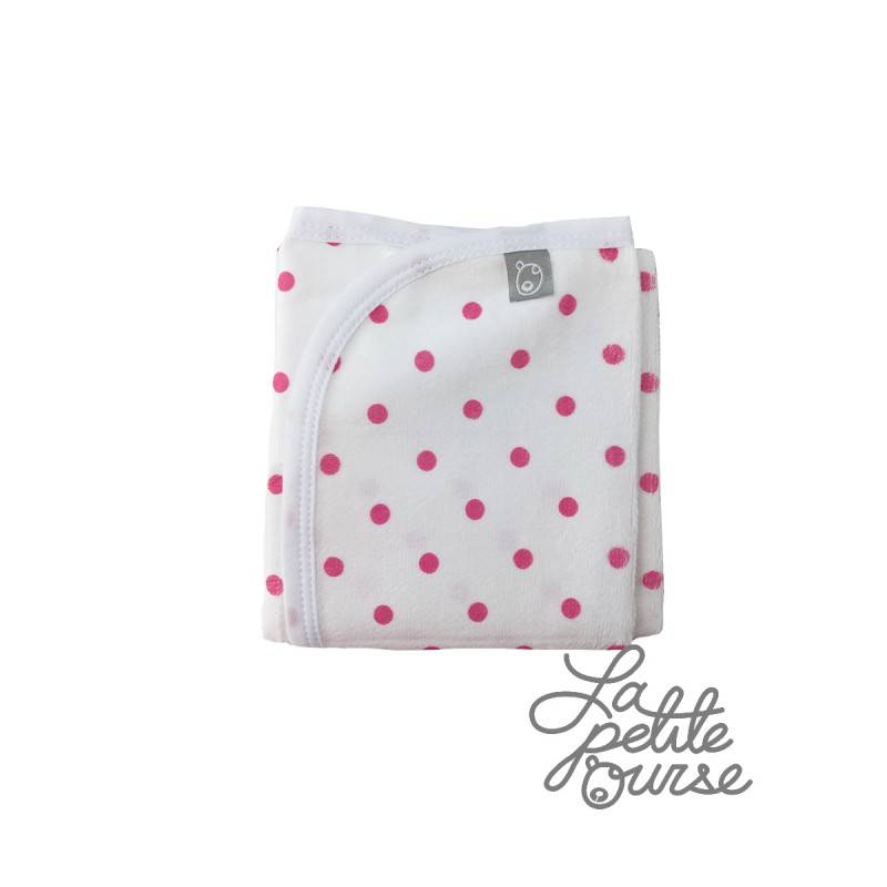 pink polka dot changing mat