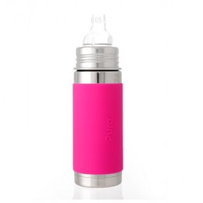 Pink Pura 260ml Insulated Infant Bottle