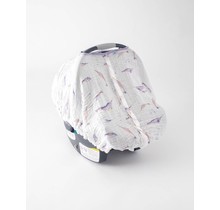 Narwhal Muslin Car Seat Canopy
