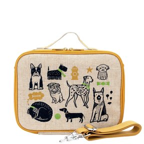 Wee Gallery Pups Raw Linen Lunchbox