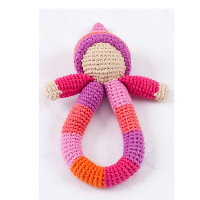 Pebble Pink Pixie Rattle Ring