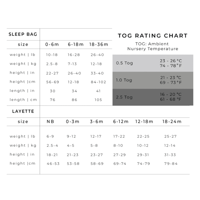 Kyte Baby Slate Bamboo Sleep Bag, 1 TOG