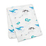 Lulujo Whales Bamboo Muslin Swaddle