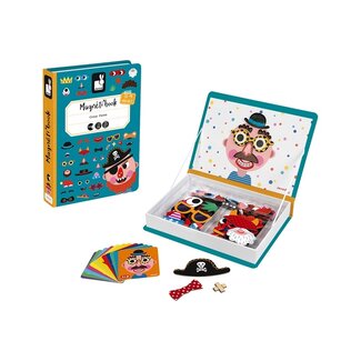 Janod Crazy Face Boy Magnetibook
