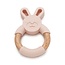 Loulou Lollipop Blush Pink Bunny Silicone & Wood Teether