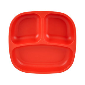 Red Re-Play Divided Plate