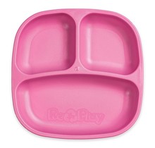 Bright Pink Re-Play Divided Plate