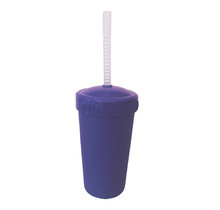 Amethyst Straw Cup with Lid & Straw
