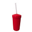 Re-Play Red Straw Cup with Lid & Straw