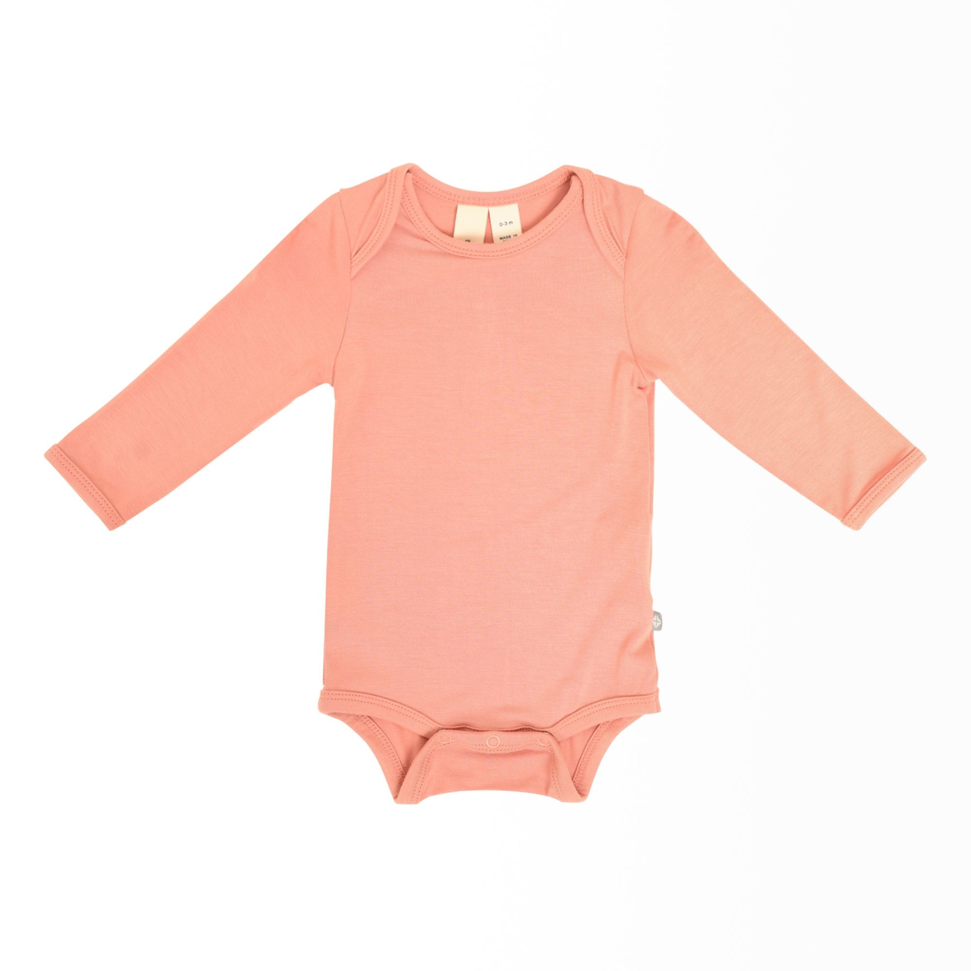 Kyte Baby Terracotta Long Sleeve Bamboo Bodysuit Sweetpea