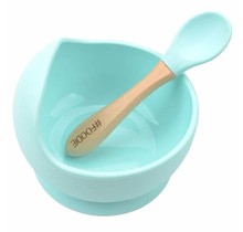 Seafoam Silicone Bowl + Spoon Set