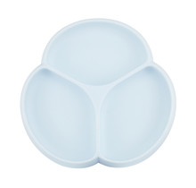 Ice Blue Silicone Suction Plate