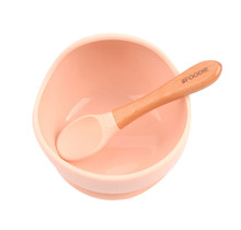 Blush Silicone Bowl + Spoon Set