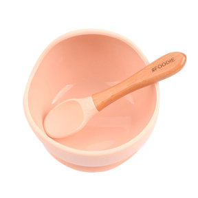 Blush Silicone Bowl + Spoon Set