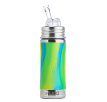 Aqua Swirl Pura 325ml Straw Bottle