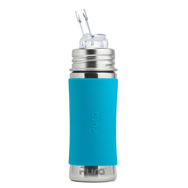 Pura Kiki Aqua Pura 325ml Straw Bottle