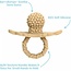 Caramel Tan Raz-Berry Teether