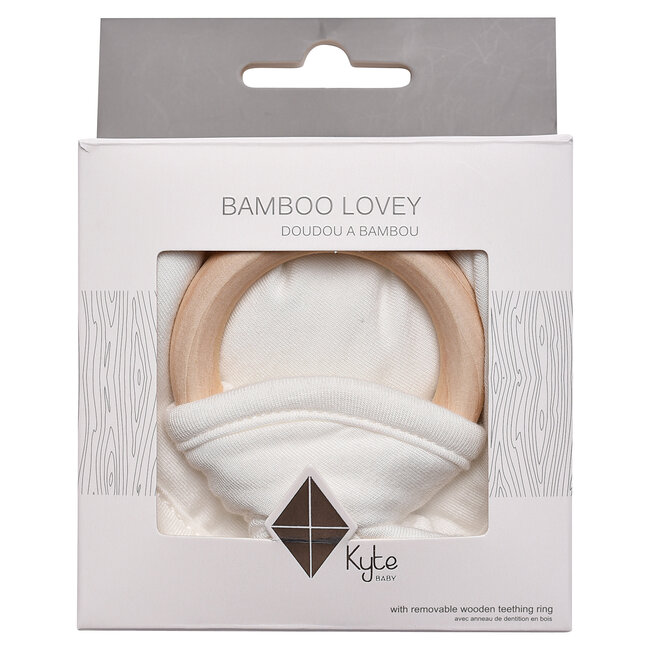 Kyte Baby Cloud Lovey with Removable Wooden Teething Ring