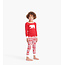 Fair Isle Bear Applique Pajama Set