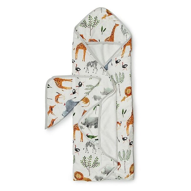 Loulou Lollipop Safari Jungle Hooded Towel Set