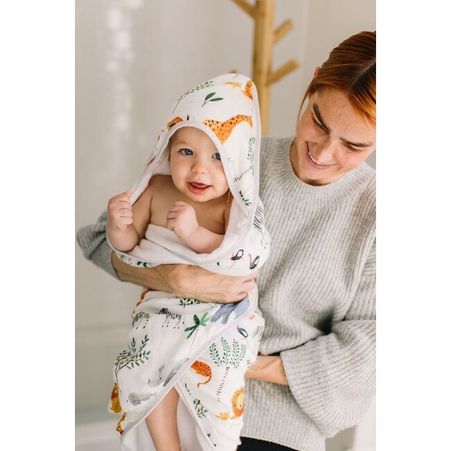 Loulou Lollipop Safari Jungle Hooded Towel Set