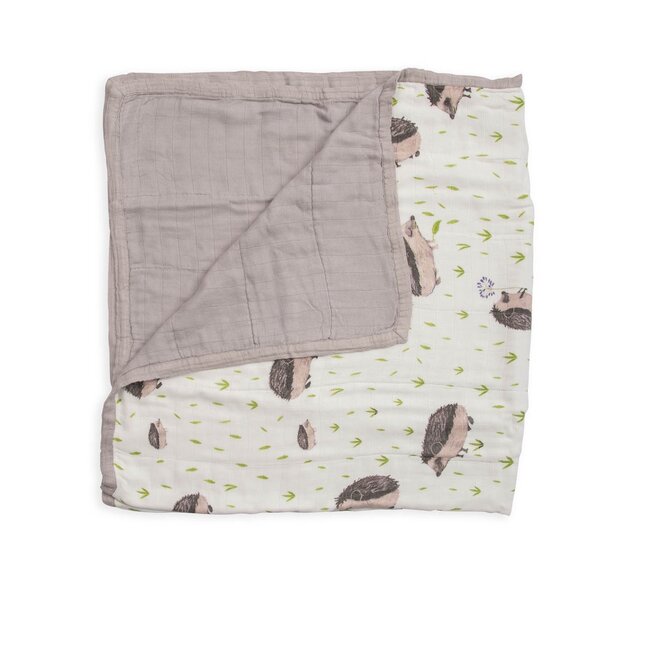 Hedgehog Bamboo Muslin Quilt