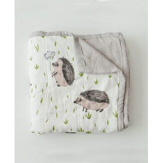 Hedgehog Bamboo Muslin Quilt