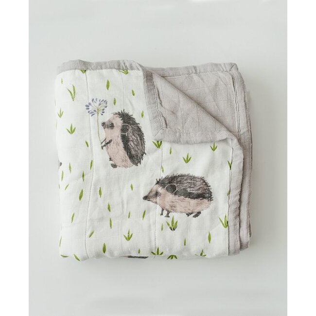 Hedgehog Bamboo Muslin Quilt