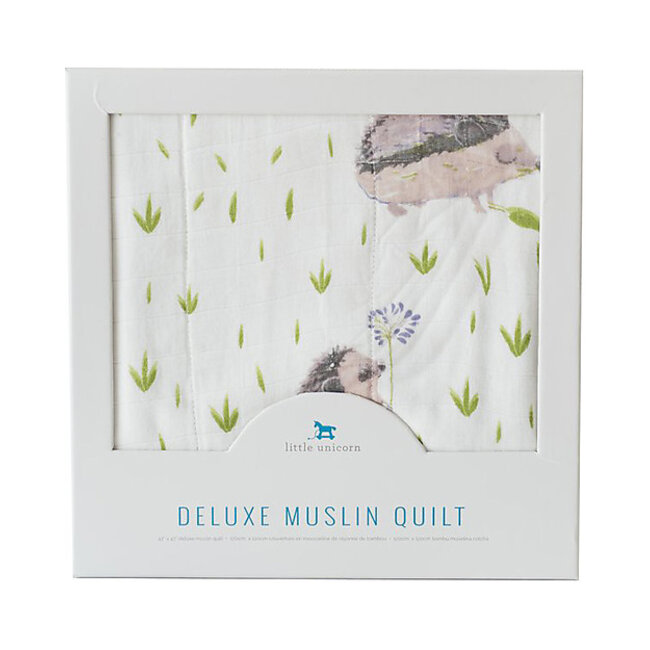 Hedgehog Bamboo Muslin Quilt