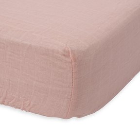 Rose Petal Cotton Muslin Crib Sheet