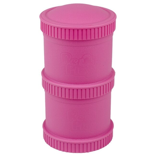 Bright Pink Snack Stack (2 pod base + 1 lid), Re-Play