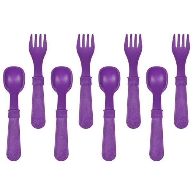 Purple Re-Play Utensils, 8 pk
