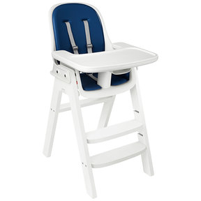 Sprout Highchair, White with Navy