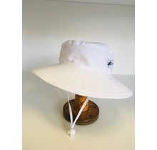 12-24m White Cotton Oxford Sunbaby Hat
