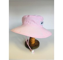6-12m Pink Cotton Oxford Sunbaby Hat