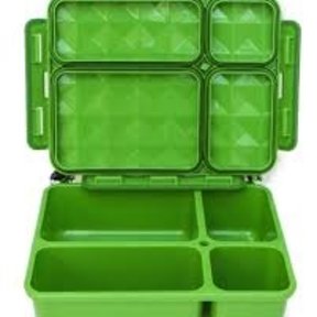 Green 5 Compartment Leakproof Foodbox