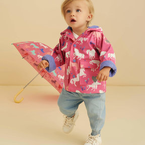 Painted Pasture Colour Changing Baby Raincoat