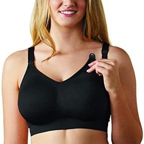 Cross-Over Front Cotton Nursing Bra, BabyPeach-M at  Women's Clothing  store: Nursing Tops