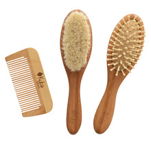Kyte Bamboo Hair Brushes & Comb Set