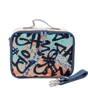 Colourful Graffiti Raw Linen Lunchbox