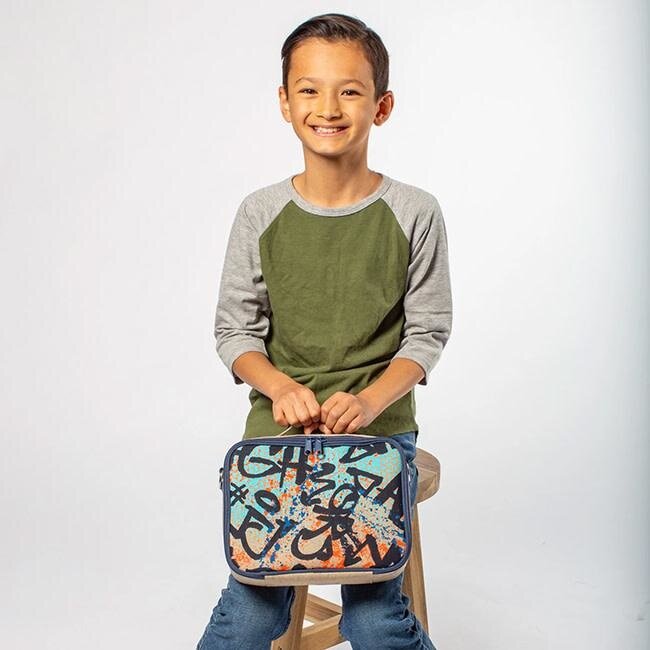 SoYoung Colourful Graffiti Raw Linen Lunchbox