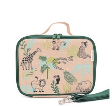 Safari Friends Raw Linen Lunchbox