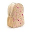 SoYoung Fuschia & Gold Splatter Raw Linen Toddler Backpack